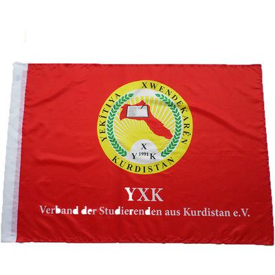 Digital Printing Kustom Polyester Bendera Promosi Bendera 3 X 5 Kaki