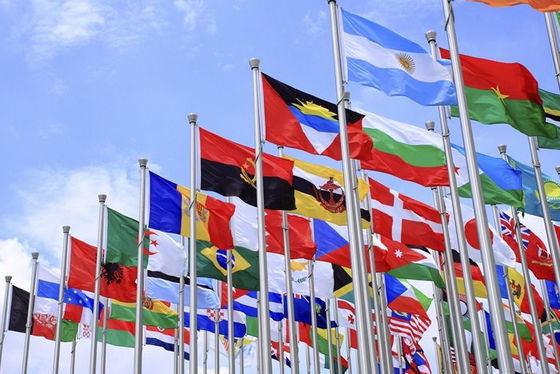 Indah Semua Negara Dunia Bendera 3X5FT 100 Bahan Polyester