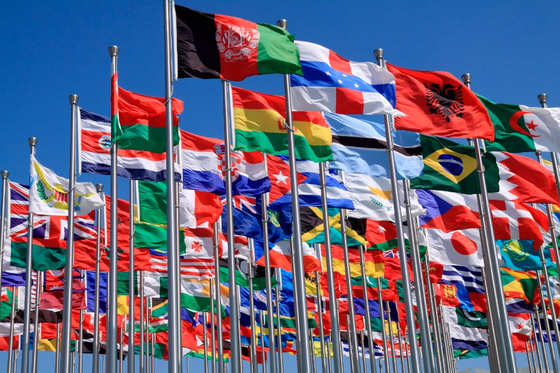 Indah Semua Negara Dunia Bendera 3X5FT 100 Bahan Polyester