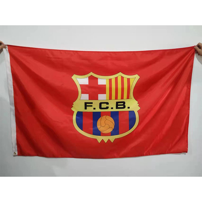 Bendera Klub Sepak Bola Piala Dunia Pencetakan Digital Sublimasi 90x150cm