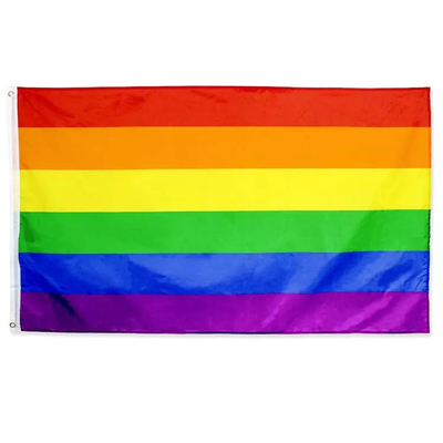 Kustom Digital LGBT Bendera Poliester 3 * 5ft Gay Bendera Pelangi