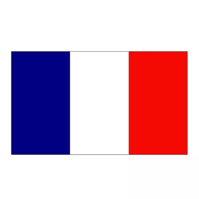 Dicetak 3X5FT France Tricolor Bendera Bendera Negara 100% Poliester Siap Dikirim
