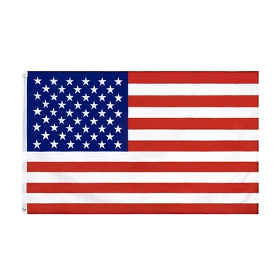 Polyester Custom 3 X 5 Bendera Digital Printing / Sablon Bendera Nasional Combodia