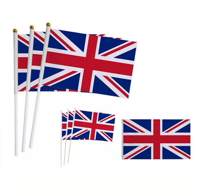 Bendera Genggam Portabel 14x21cm Semua Negara Bendera Tangan Kustom