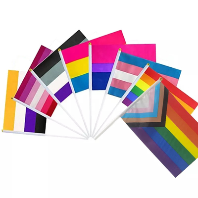 Dicetak Kemajuan Genggam Kebanggaan Bendera Tahan Air LGBT Rainbow Flag