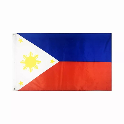 Filipina 3X5 Kustom Bendera Digital Printing 100% Poliester Bendera Filipina