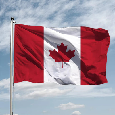 150cmx90cm Poliester Bendera Dunia Menggantung Gaya Bendera Negara Kanada