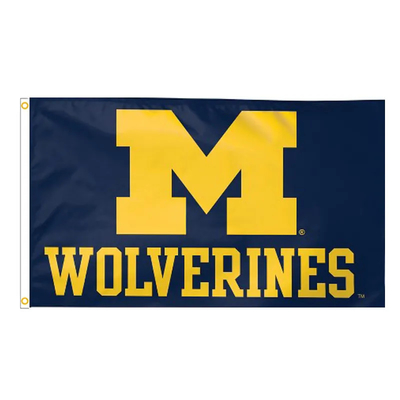 Kualitas Tinggi 3x5ft CAA University Of Michigan Wolverines Flags