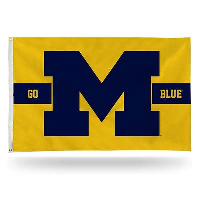 Kualitas Tinggi 3x5ft CAA University Of Michigan Wolverines Flags