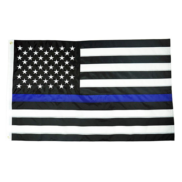 90x150cm Bendera Poliester Kustom Bendera Garis Biru Amerika Nasional